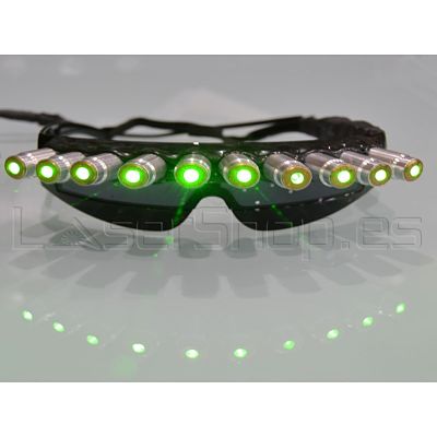 gafas láser verdes 10 salidas lasertronic