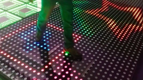 Pista baile interactiva luces